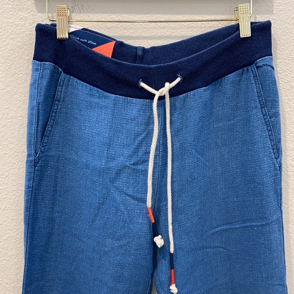 Sundry Pants Blue Drawstring Stripes - Picture 2 of 7